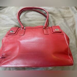 Red Levenger Bag